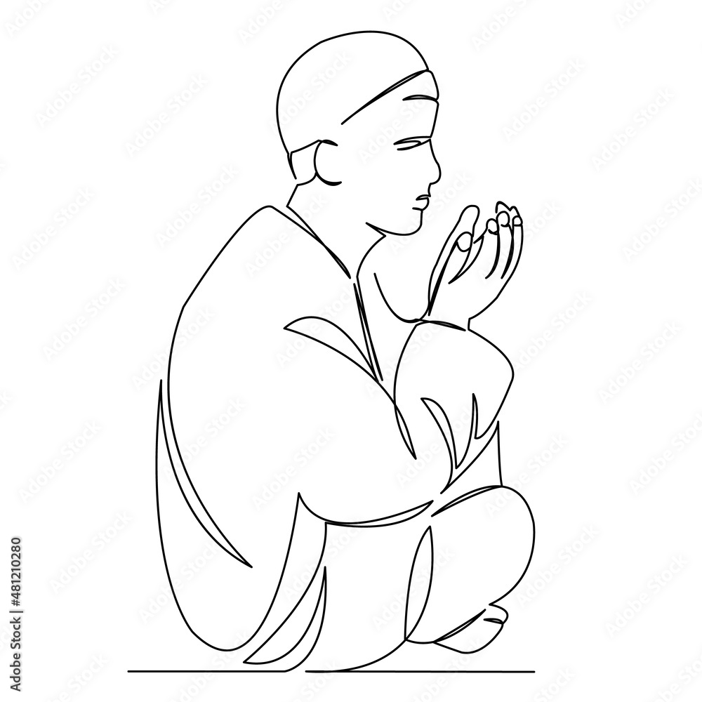 Obraz premium muslim man praying