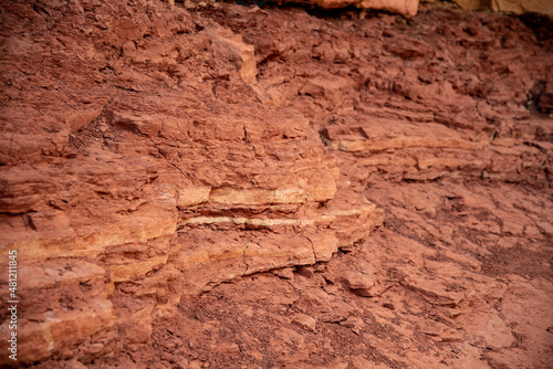 Orange sandstone detail from the desert in Utah