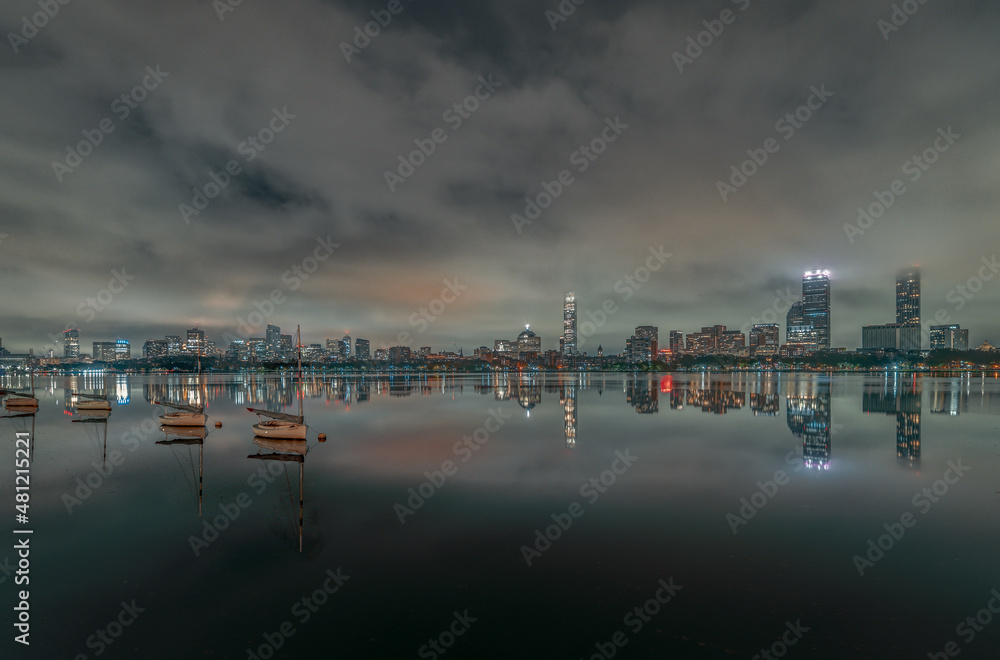 Fototapeta premium Boston at night