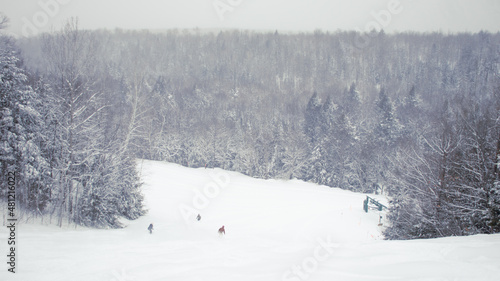 Snowy Ski run © kyle