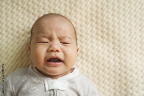 Photography Asian baby boy crying, Sadness emotions, Feeling sad