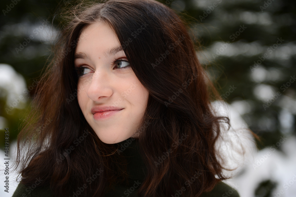 Portrait of beauty teen girl Portrait of beauty teen girl