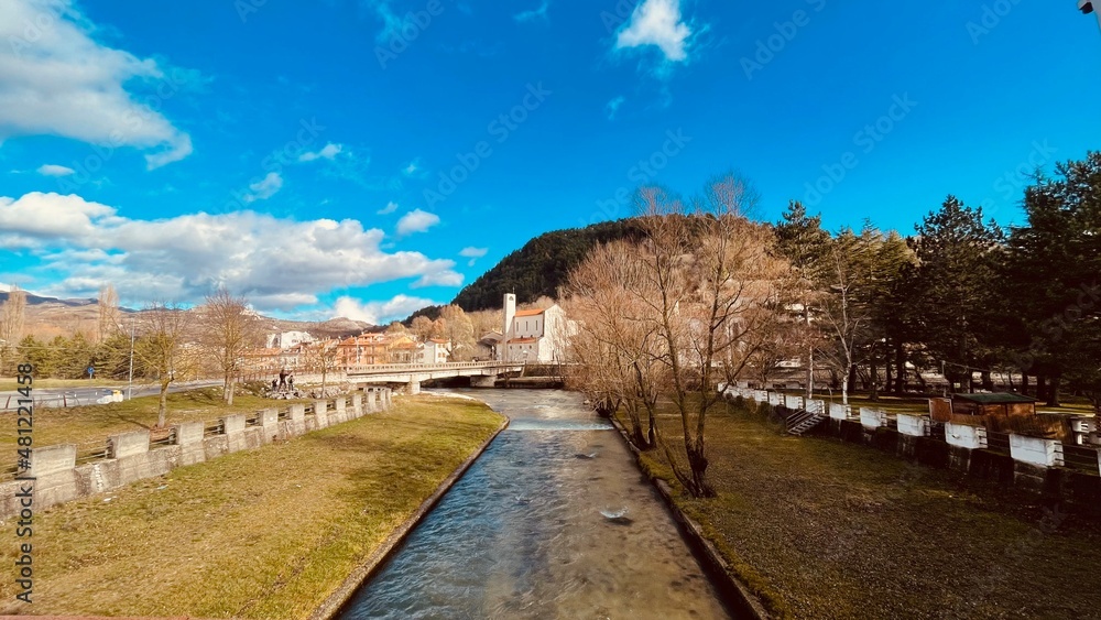 Fototapeta premium view of the river