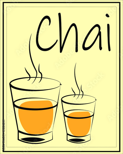chai or tea poster