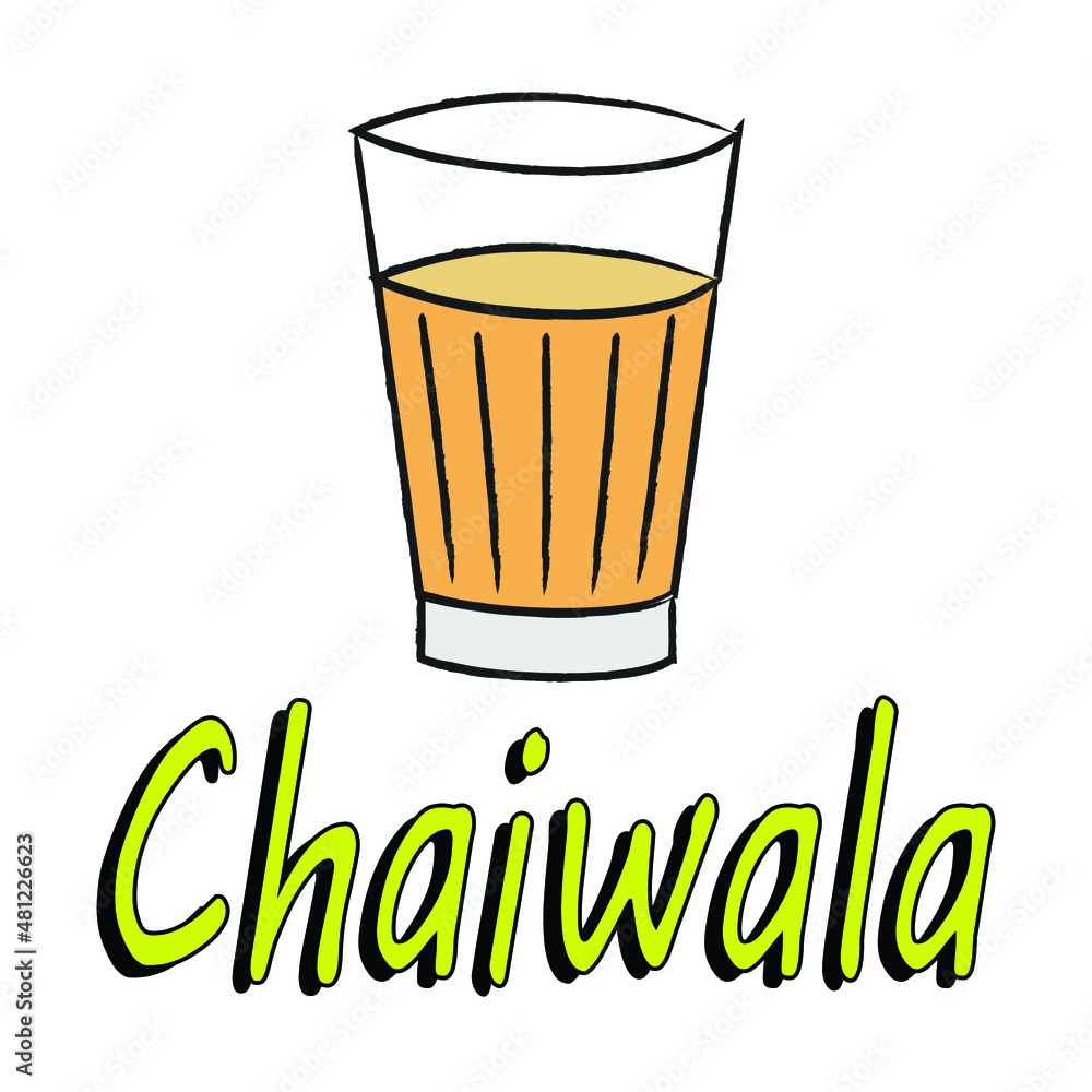 Fototapeta premium Chaiwala (meaning tea seller) poster