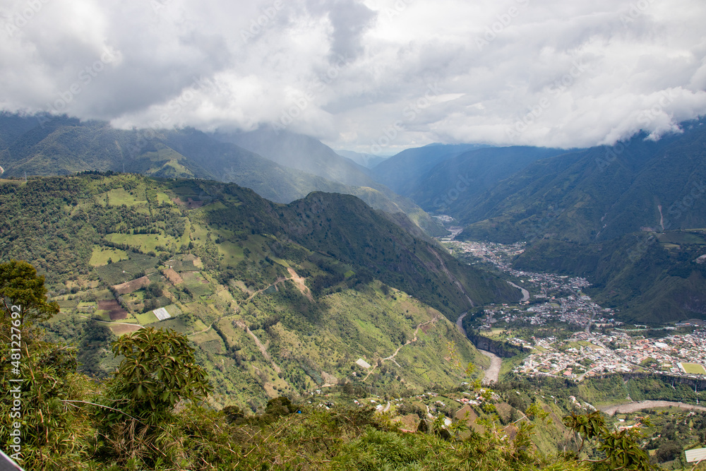 village in the mountains Tungurahua