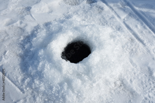 Ice Auger Hole