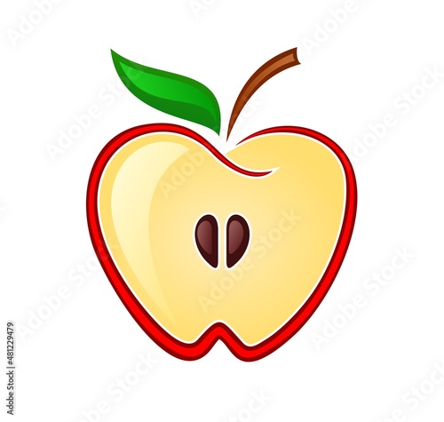 The Symbol of red ripe apple.