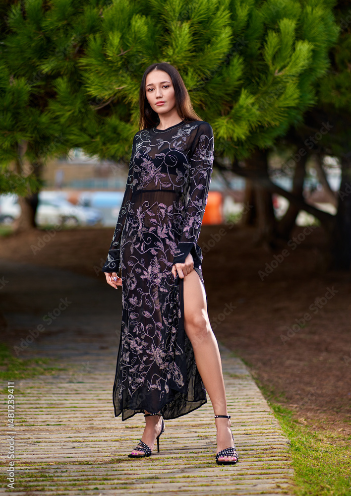 Portrait of beautiful fashionable young woman. Portrait of beautiful fashionable young woman.