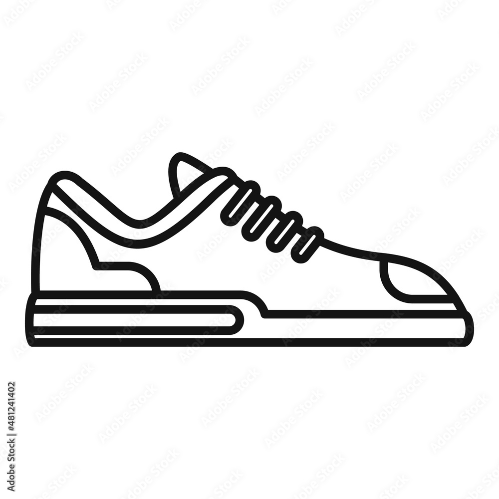 Fitness sneaker icon outline vector. Sport shoe Fitness sneaker icon outline vector. Sport shoe
