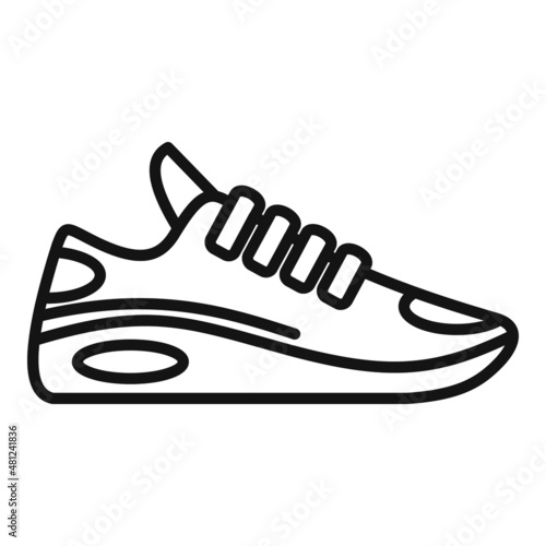 Athlete sneaker icon outline vector. Sport shoe