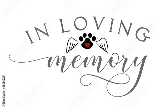 In loving memory of your dog illustration