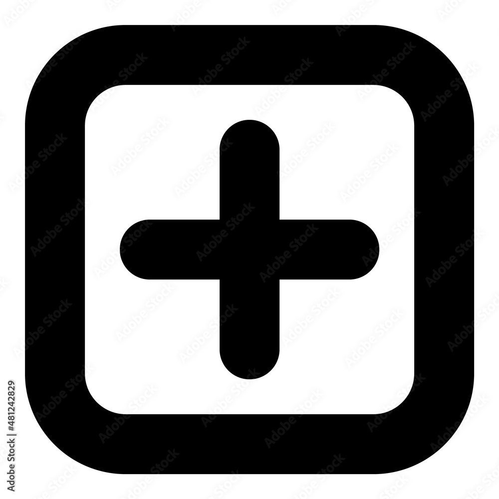 Square Flat Icon Isolated On White Background Square Flat Icon Isolated On White Background