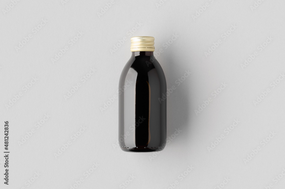 Cold brew coffee glass bottle mockup.. Cold brew coffee glass bottle mockup..