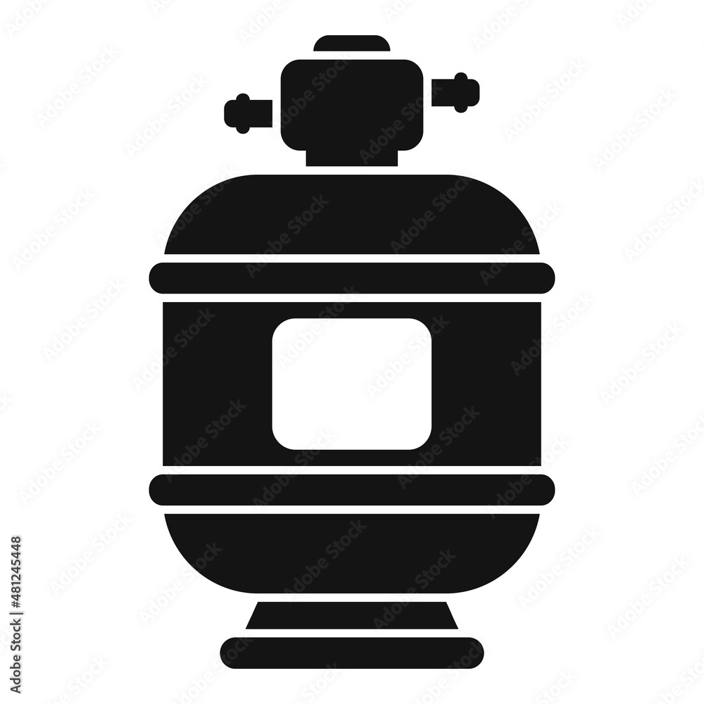 Pool tank service icon simple vector. Cleaning pump Pool tank service icon simple vector. Cleaning pump