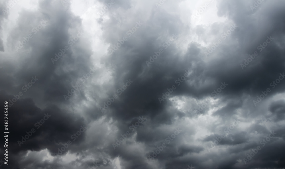 Sky with dark rain clouds background. Sky with dark rain clouds background.