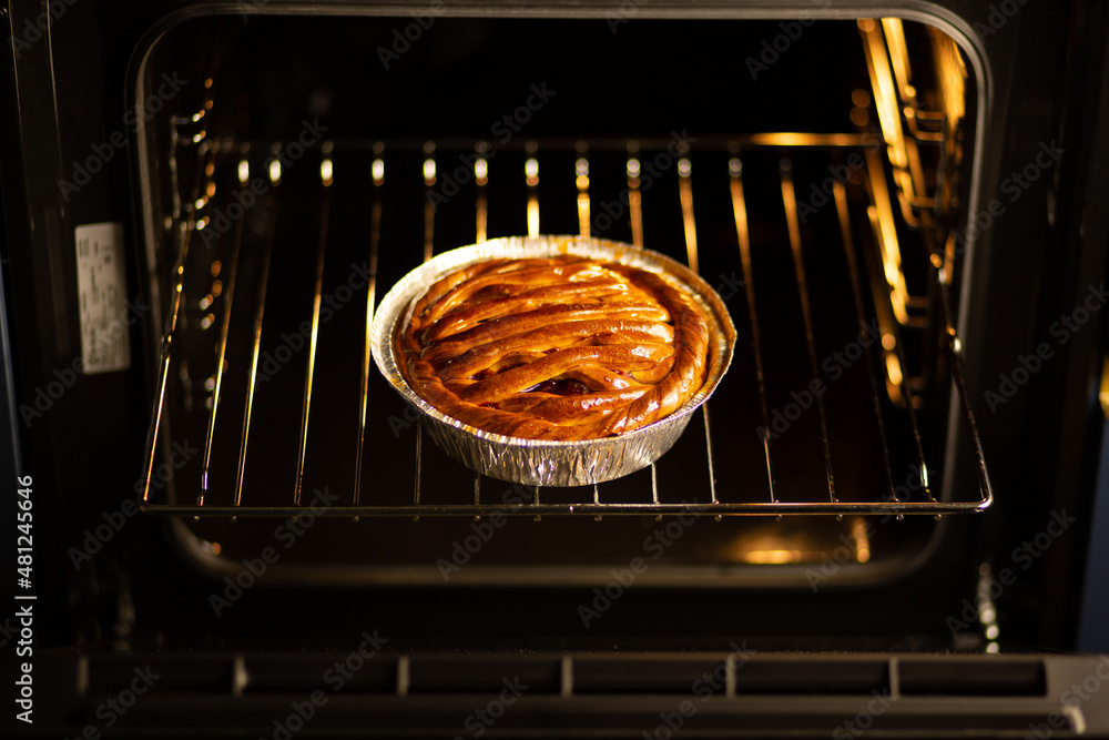 Cherry pie. Cherry pie in the oven. Fresh pie from the oven. The hostess baked pastries in the oven. Summer dessert. Summer pie. Thanksgiving baking
Cherry pie. Cherry pie in the oven. Fresh pie from the oven. The hostess baked pastries in the oven. Summer dessert. Summer pie. Thanksgiving baking