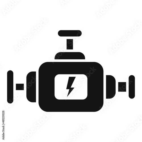 Check motor icon simple vector. Car inspection