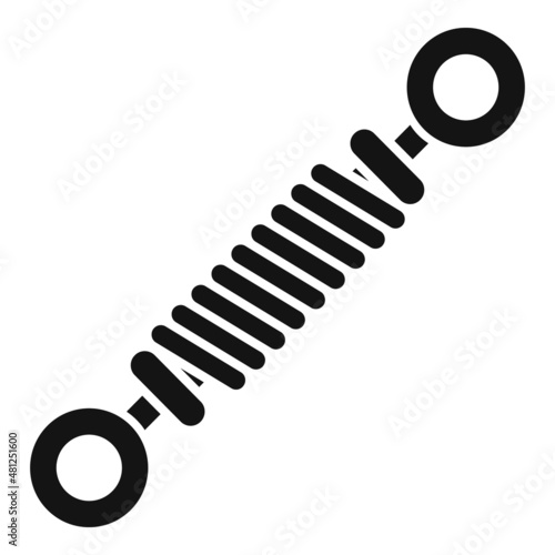 Car spring icon simple vector. Part shock