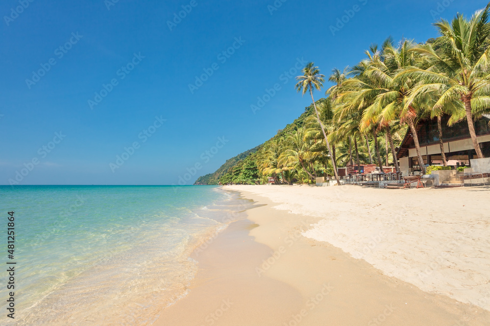 White sand beach at Koh Chang island White sand beach at Koh Chang island
