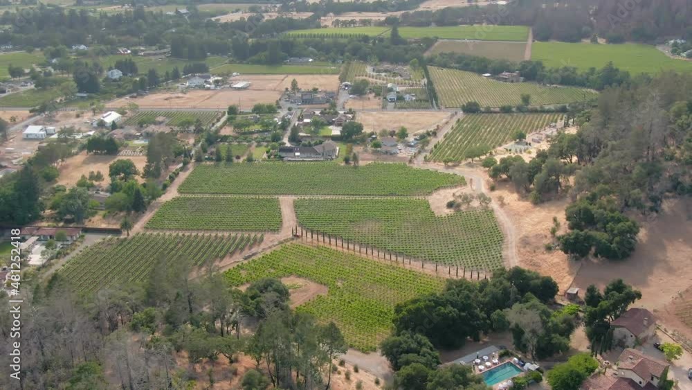 Aerial of Napa. Aerial of Napa.