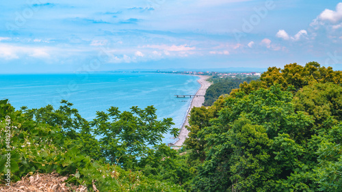 view of the sea and mountains