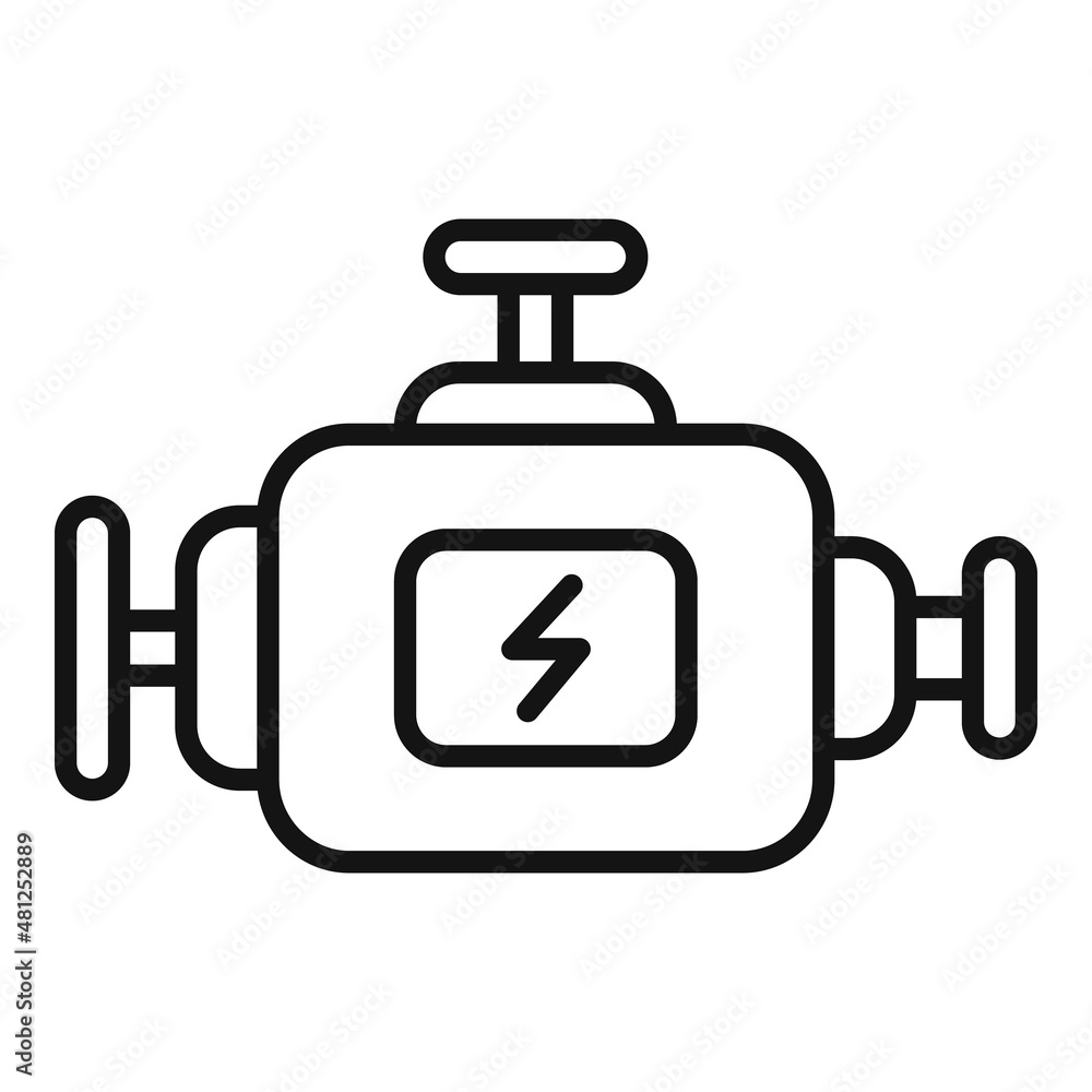 Check motor icon outline vector. Car inspection Check motor icon outline vector. Car inspection