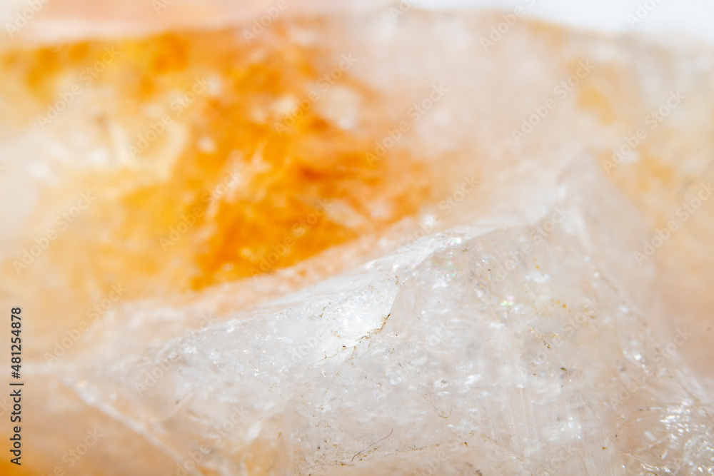 Close up of Semi-Precious Crystal Stone with Jagged Spiritual Edges Close up of Semi-Precious Crystal Stone with Jagged Spiritual Edges