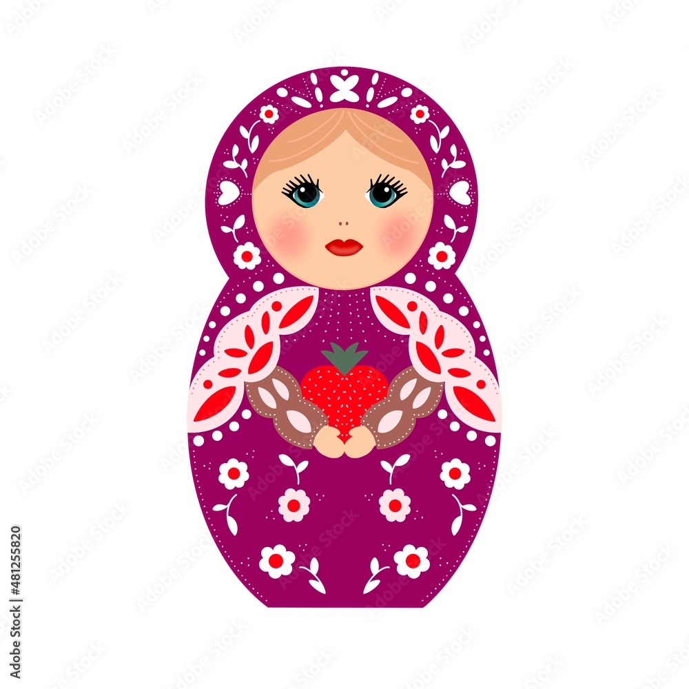russian doll isolated on white, matrioshka, matrioska, matrioscka russian doll isolated on white, matrioshka, matrioska, matrioscka