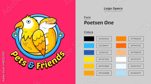 Logo for a petshop or animal company