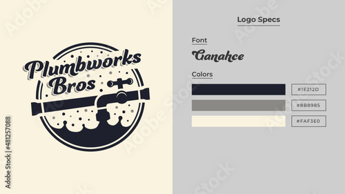 Logo for a plumbing company