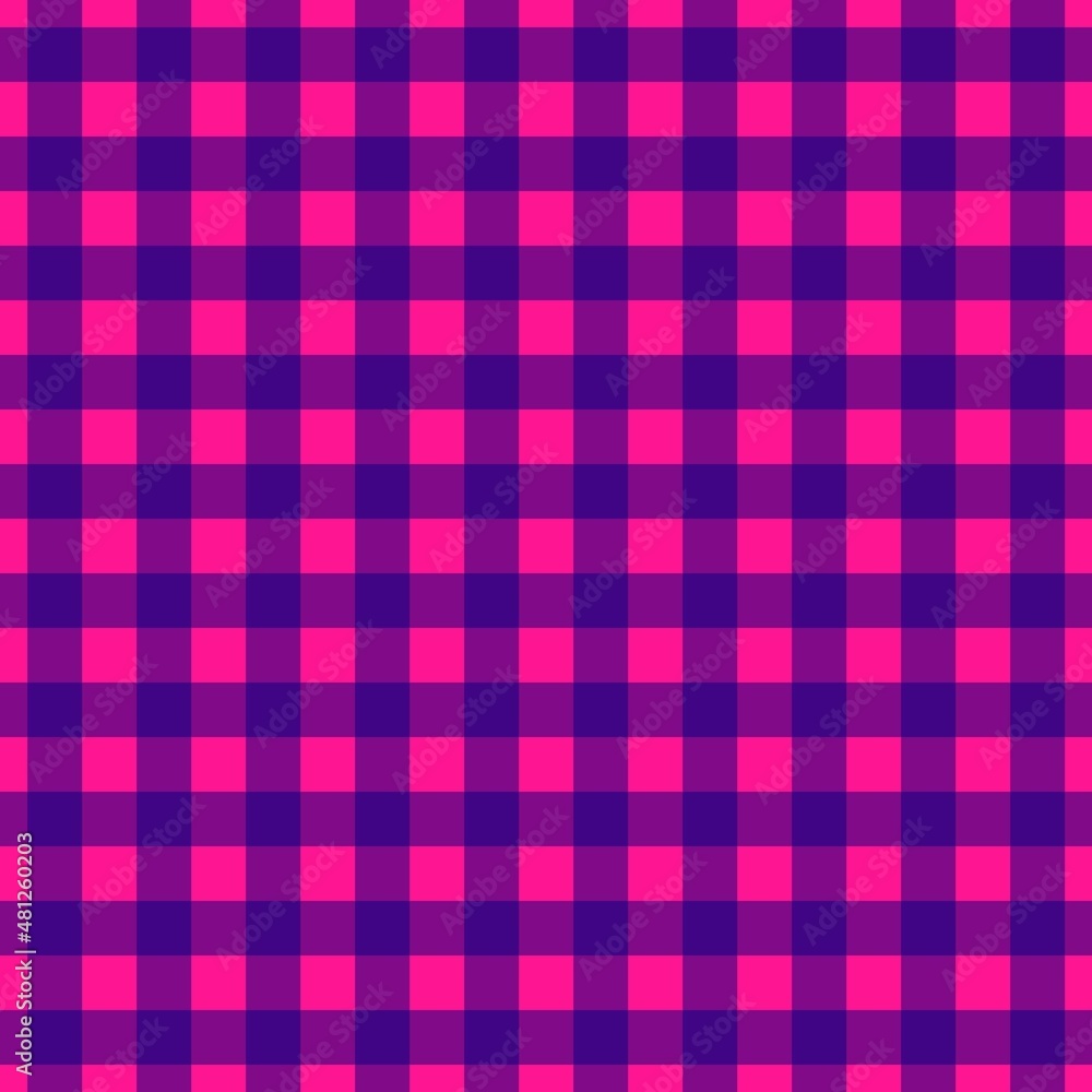 Plaid pattern. Deep pink on Navy color. Tablecloth pattern. Texture. Seamless classic pattern background. Plaid pattern. Deep pink on Navy color. Tablecloth pattern. Texture. Seamless classic pattern background.