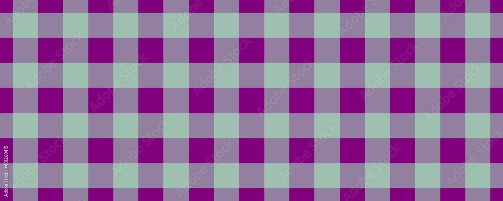 Banner, plaid pattern. Purple on Mint color. Tablecloth pattern. Texture. Seamless classic pattern background. Banner, plaid pattern. Purple on Mint color. Tablecloth pattern. Texture. Seamless classic pattern background.