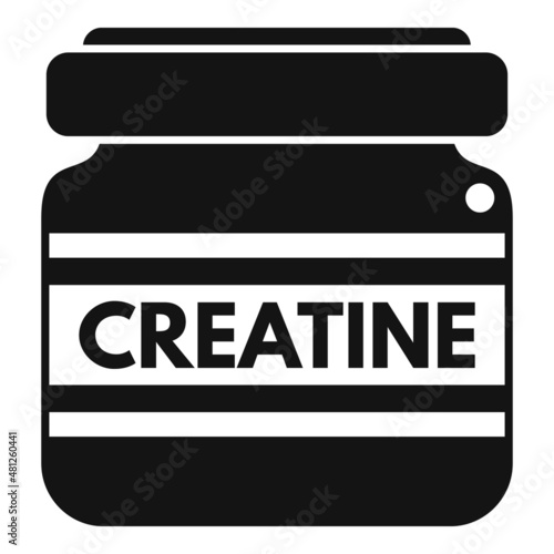Sport protein icon simple vector. Gym food