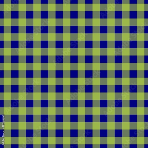 Plaid pattern. Navy on Lime color. Tablecloth pattern. Texture. Seamless classic pattern background.