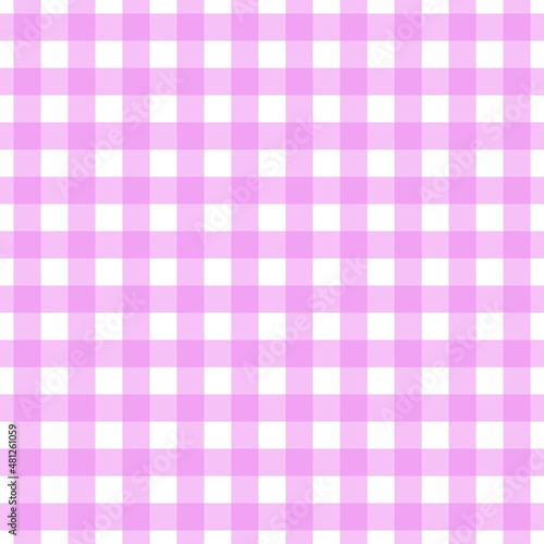 Plaid pattern. White on Violet color. Tablecloth pattern. Texture. Seamless classic pattern background.