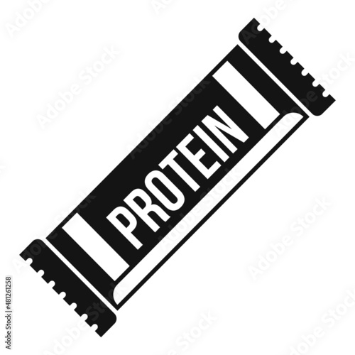 Drink protein icon simple vector. Pack food