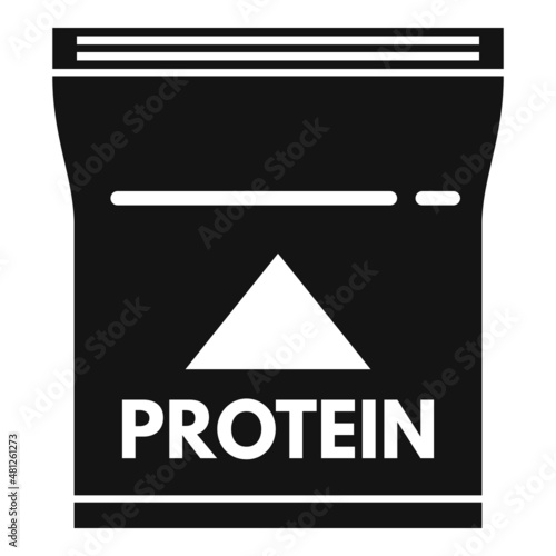 Product protein icon simple vector. Sport container