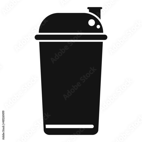 Creatine powder icon simple vector. Nutrition protein