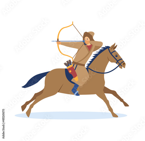 Mongol conquest concept. Time Of Genghis Khan