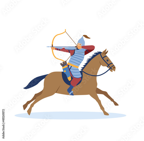 Mongol conquest concept. Time Of Genghis Khan