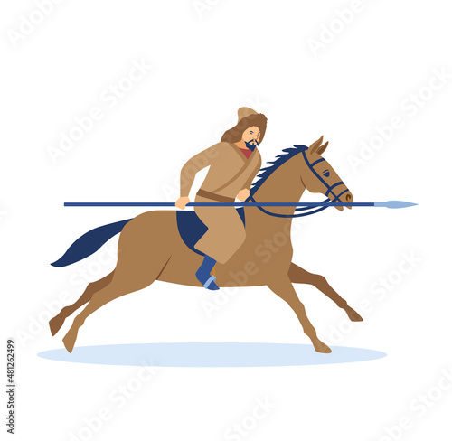 Mongol conquest concept. Time Of Genghis Khan