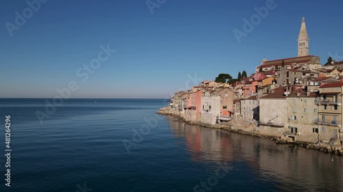 Wallpaper Mural aerial view from Rovinj old town located in Istria, Croatia Torontodigital.ca