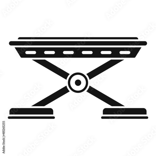 Car lift ramp icon simple vector. Garage repair