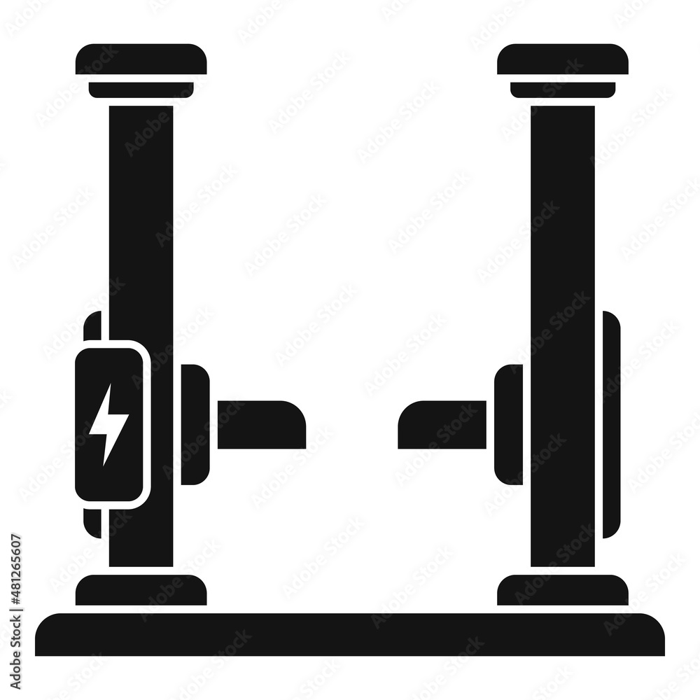 Car lift up icon simple vector. Vehicle repair Car lift up icon simple vector. Vehicle repair