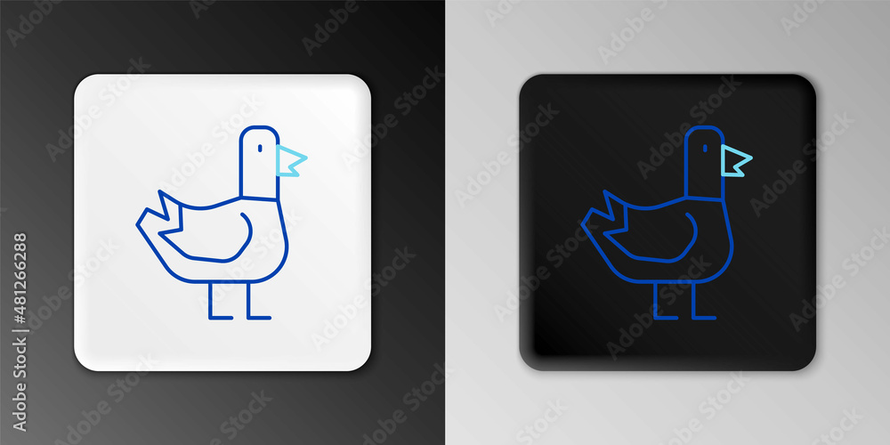 Line Dove icon isolated on grey background. Colorful outline concept. Vector Line Dove icon isolated on grey background. Colorful outline concept. Vector