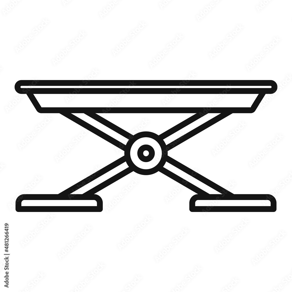 Automobile lift icon outline vector. Auto service Automobile lift icon outline vector. Auto service