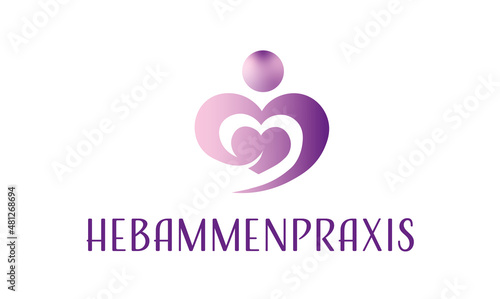  Hebammen Logo, Hebammenpraxis Logo, Mutter und Kind Logo