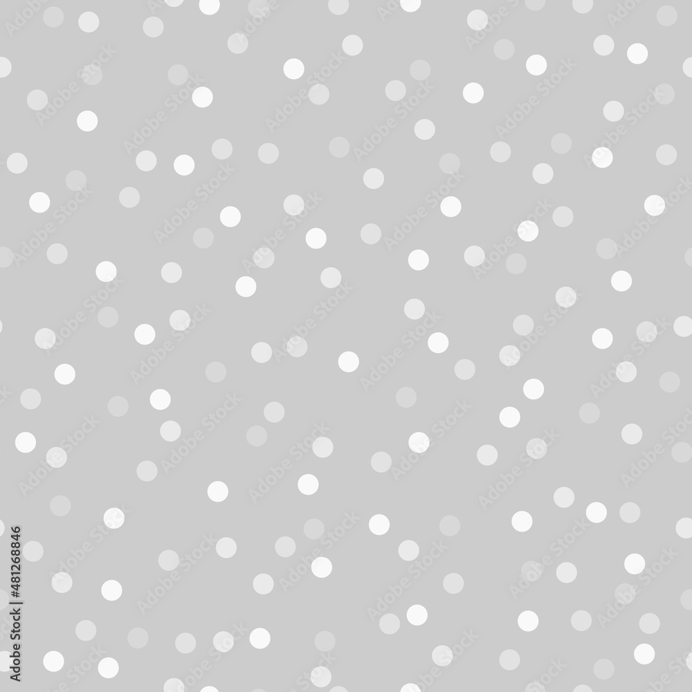 Vector seamless polka dots pattern. Cute design for textile, wallpaper, wrapping paper.