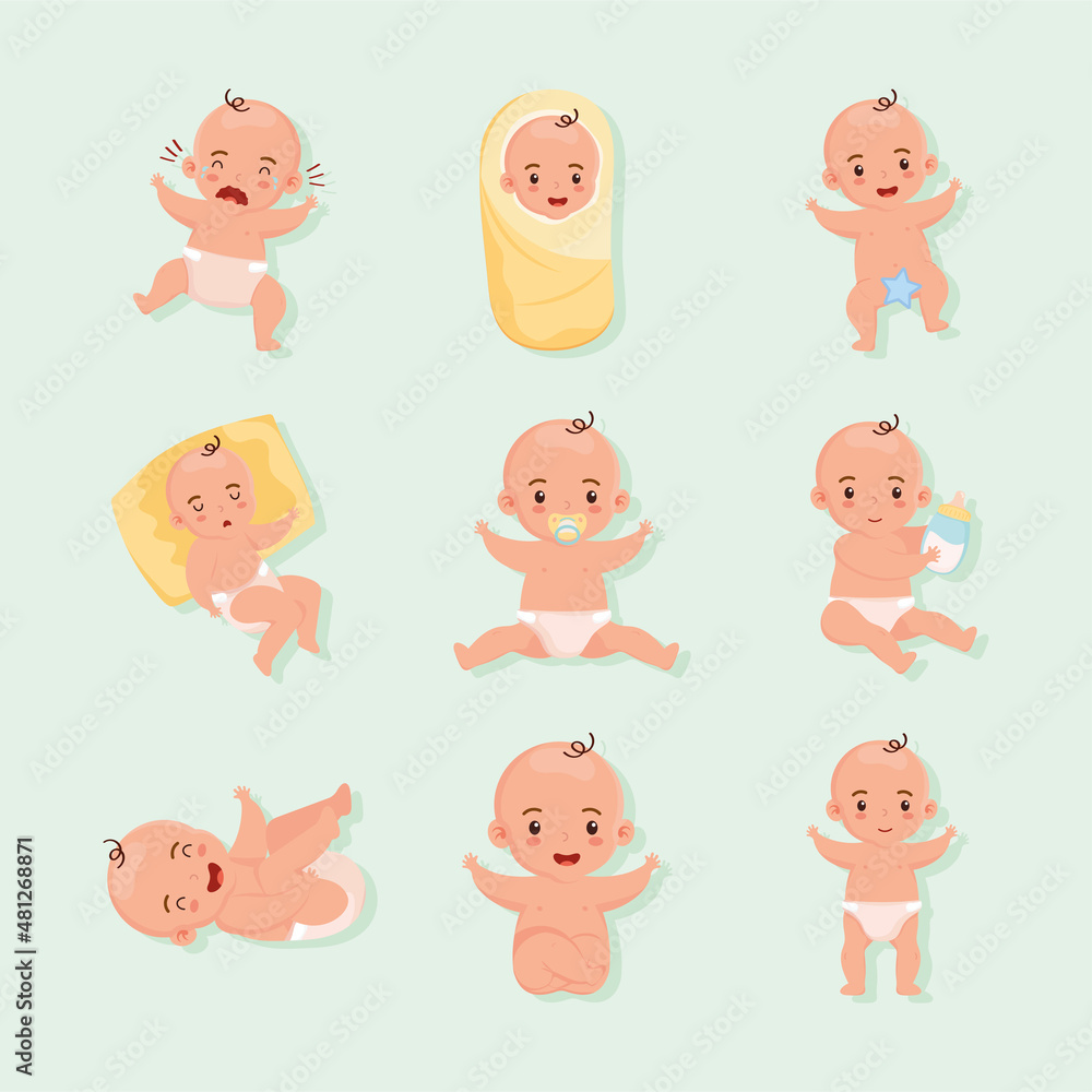 nine little babies characters nine little babies characters